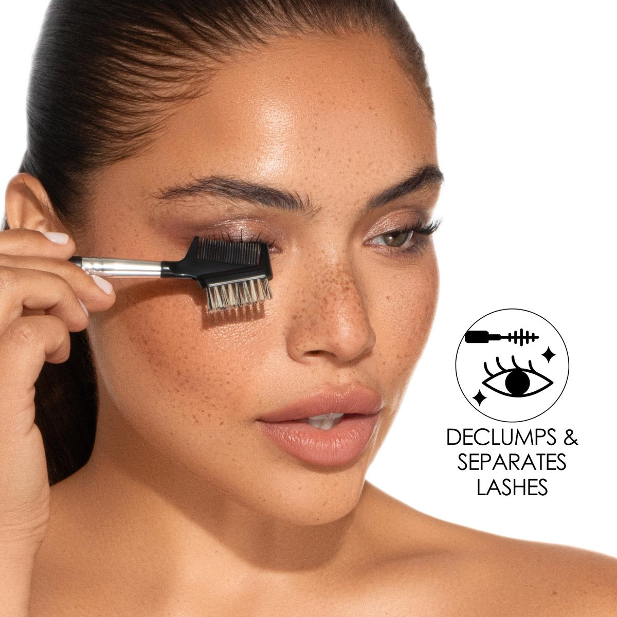 JAPONESQUE Brow & Lash Shaper with 3 Interchangeable Spoolie Brushes – Lash Separator & Brow Grooming Tool - görsel 15