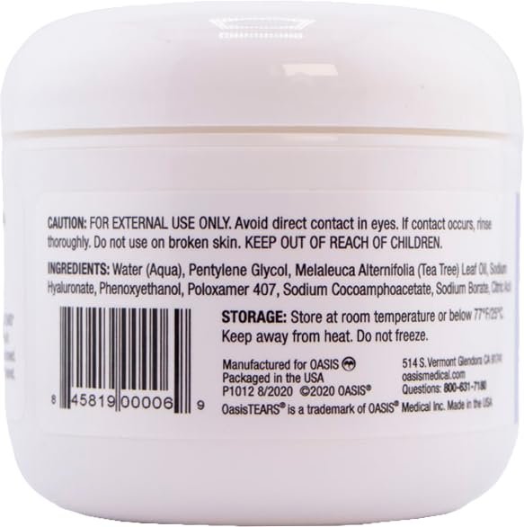 Oasis LID & LASH + Tea Tree Oil Eyelid & Lash Wipes | 60 Count | Paraben Free & Rinse Free Avelisse