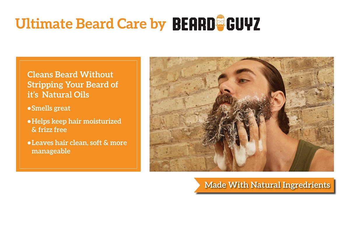 Beard Guyz Beard Wash – Daily Beard Cleanser & Shampoo – Gentle Facial Hair Wash with Argan Oil & Botanic Extracts – Refreshing Citrus Beard Cleanser for Men’s Grooming, 8 oz - görsel 5