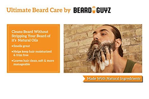 Beard Guyz Beard Wash – Daily Beard Cleanser & Shampoo – Gentle Facial Hair Wash with Argan Oil & Botanic Extracts – Refreshing Citrus Beard Cleanser for Men’s Grooming, 8 oz - görsel 6