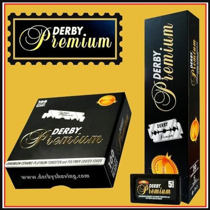 Derby Premium Single Edge Razor Blades - 500 Count Pack for Straight Razors Avelisse