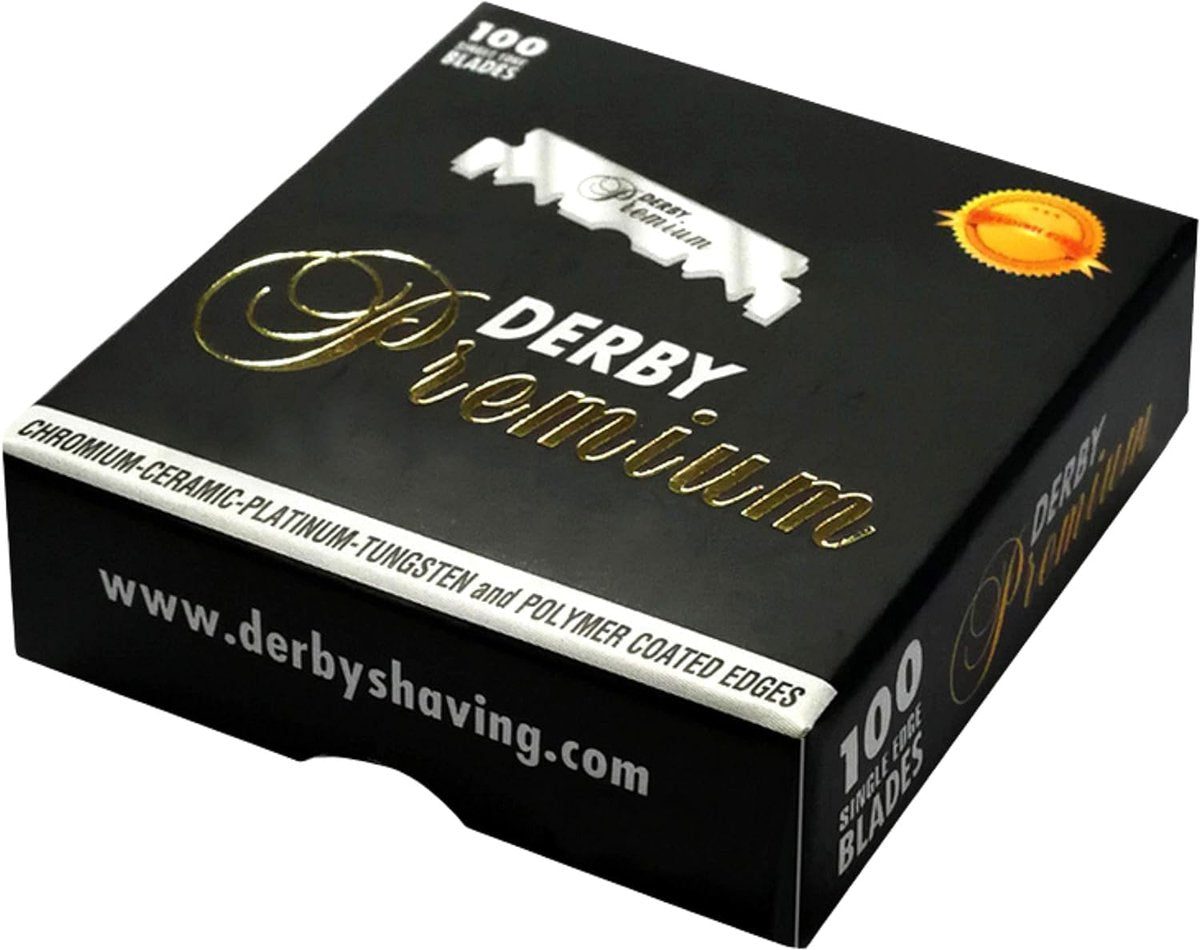 Derby Premium Single Edge Razor Blades - 500 Count Pack for Straight Razors Avelisse