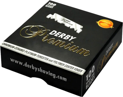 Derby Premium Single Edge Razor Blades - 500 Count Pack for Straight Razors Avelisse