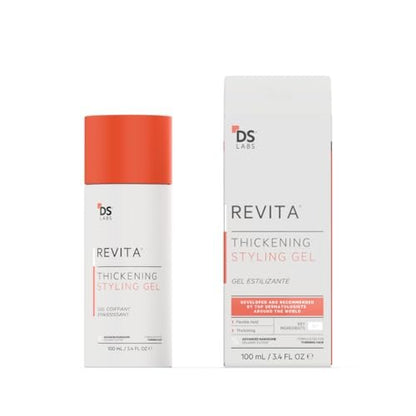 DS Laboratories Revita Hair Styling Gel - Medium Hold, Volumizing, Thicker-Looking Finish, Water-Based, No Flakes, 3.4 Fl Oz Avelisse