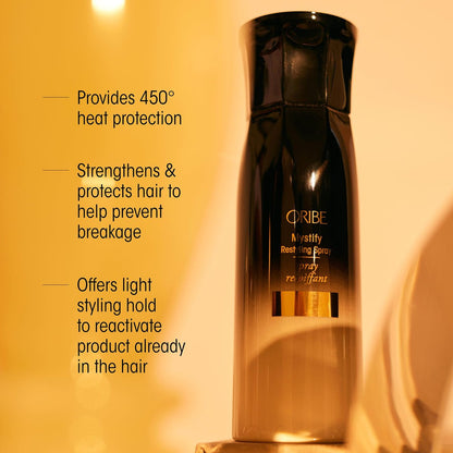 Oribe Mystify Restyling Spray - Lightweight Heat Protection Mist, Revives & Strengthens Hair, 1.7 oz Avelisse