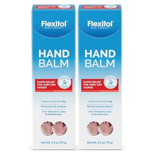 Flexitol Hand Balm Two Pack - Intensive Relief Cream for Dry, Cracked Hands, Non-Greasy Hydration, 2 oz Tubes Avelisse