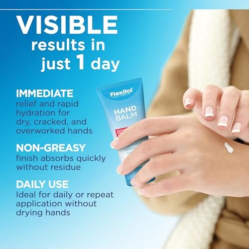 Flexitol Hand Balm Two Pack - Intensive Relief Cream for Dry, Cracked Hands, Non-Greasy Hydration, 2 oz Tubes Avelisse