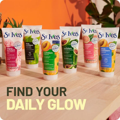St. Ives Energizing Coconut & Coffee Facial Scrub 2-Pack - Deep Exfoliant for Fresh, Glowing Skin, 6 oz Each Avelisse