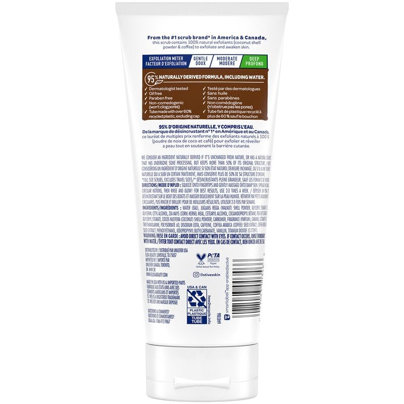 St. Ives Energizing Coconut & Coffee Facial Scrub 2-Pack - Deep Exfoliant for Fresh, Glowing Skin, 6 oz Each Avelisse