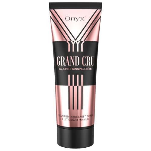 Onyx Grand Cru Tanning Lotion - Fast Absorbing Indoor Tanning Bed Lotion Accelerator with Hydrating Gel Formula and No Bronzer | Streak-Free Indoor and Outdoor Tan for Men & Women | 6.76 fl oz - görsel 2