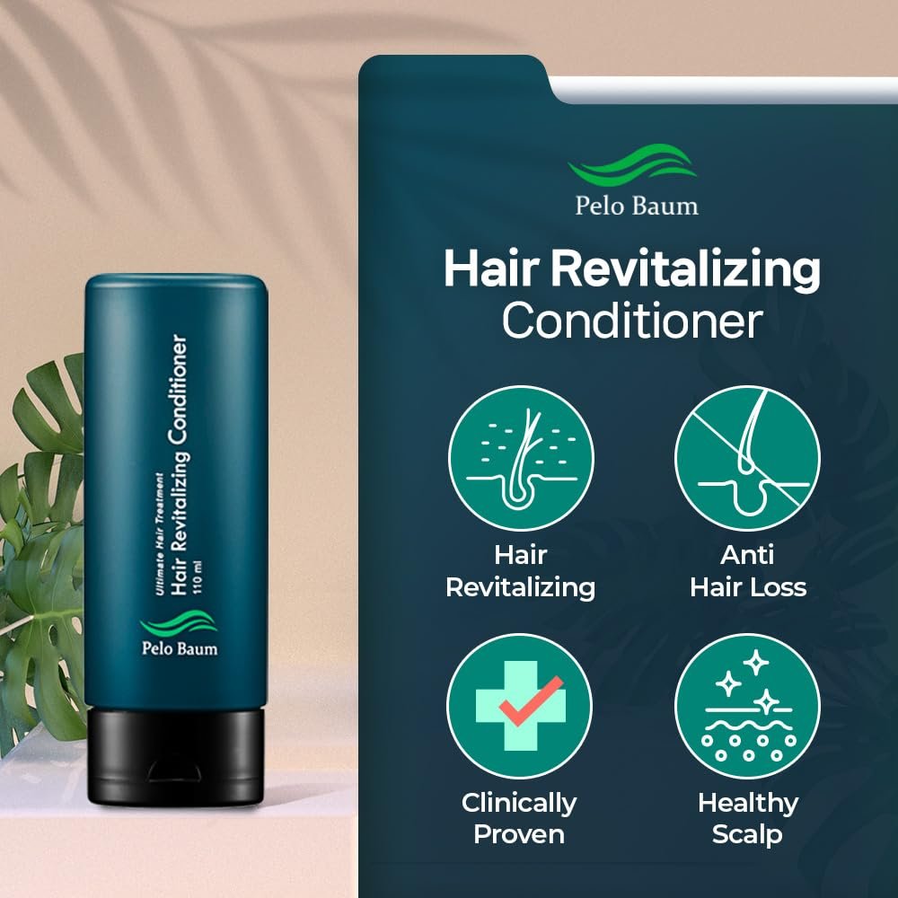 Pelo Baum Hair Revitalizing Conditioner with Peptides & Biotin for Thicker, Fuller Looking Hair – Nourishing Scalp & Hair Care for Men & Women, 3.71 Fl Oz - görsel 3