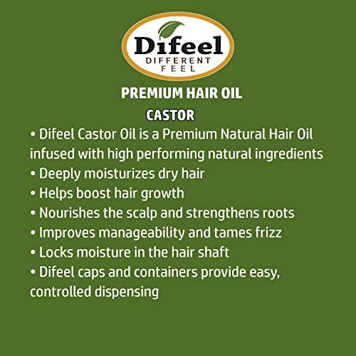 Difeel Mega Care Castor Oil 2.5 oz – Natural Hair Growth Oil for Thicker, Fuller Hair - görsel 4