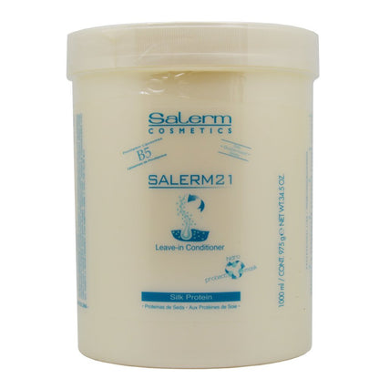 Salerm Cosmetics 21 Leave-In Conditioner with B5 Provitamin & Silk Protein - 34.5 oz Large Tub Avelisse