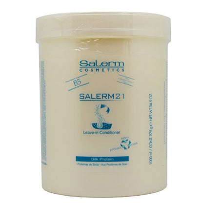 Salerm Cosmetics 21 Leave-In Conditioner with B5 Provitamin & Silk Protein - 34.5 oz Large Tub Avelisse