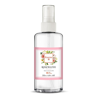 Rosense Rosewater Hydrating Facial Toner & Face Mist - Glass Bottle, 6.8 oz Avelisse