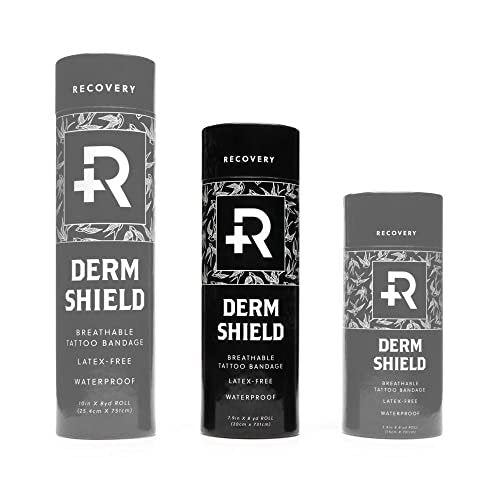 Recovery Aftercare Derm Shield Tattoo Cover Up Patch - Latex-Free & Waterproof Tattoo Aftercare Bandage - Transparent Matte Film - Breathable & Flexible - Promotes Healing & Skin Renewal (7.9" x 8 yd) Avelisse