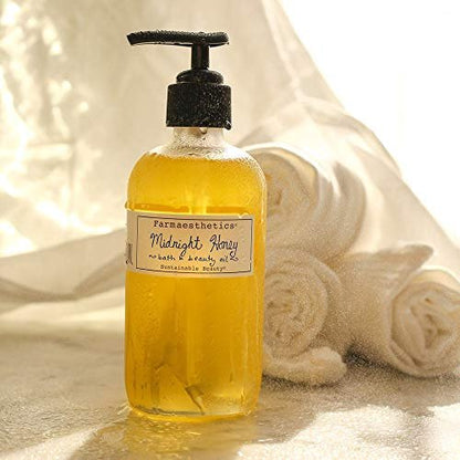 Farmaesthetics Midnight Honey Bath and Beauty Oil – 7 oz | All Natural, Ethically Sourced Skincare Oil