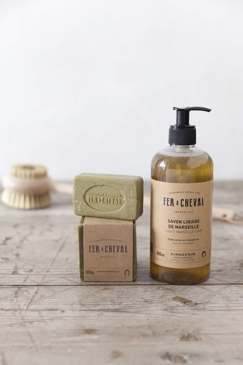 Fer à Cheval Savon De Marseille Liquid Soap - Organic Olive Oil Hand Wash, 500 ml / 16.9 fl oz - görsel 4