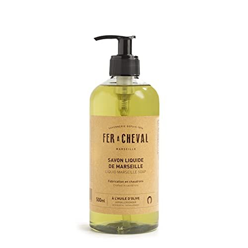 Fer à Cheval Savon De Marseille Liquid Soap - Organic Olive Oil Hand Wash, 500 ml / 16.9 fl oz - görsel 1