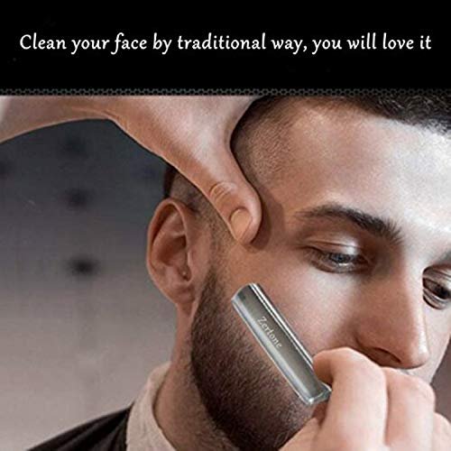 Zertone Straight Razor for Men Kit with Strop - Natural Wood Scale, High Hardness Carbon Steel Cutthroat Razor Shaving Kit, Vintage Wood Handle Avelisse