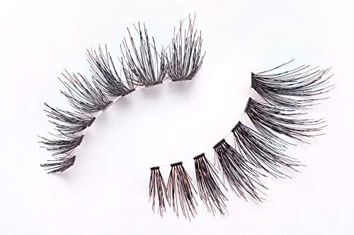 Professional 10-Pack Human Hair False Eyelashes (Style 805) - Lightweight & Natural Look - görsel 2