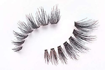 Professional 10-Pack Human Hair False Eyelashes (Style 805) - Lightweight & Natural Look
