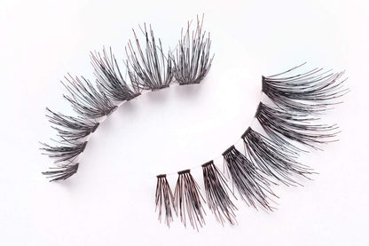 Professional 10-Pack Human Hair False Eyelashes (Style 805) - Lightweight & Natural Look