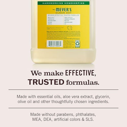 Mrs. Meyer's Clean Day Liquid Hand Soap Refill, Honeysuckle, 33 oz