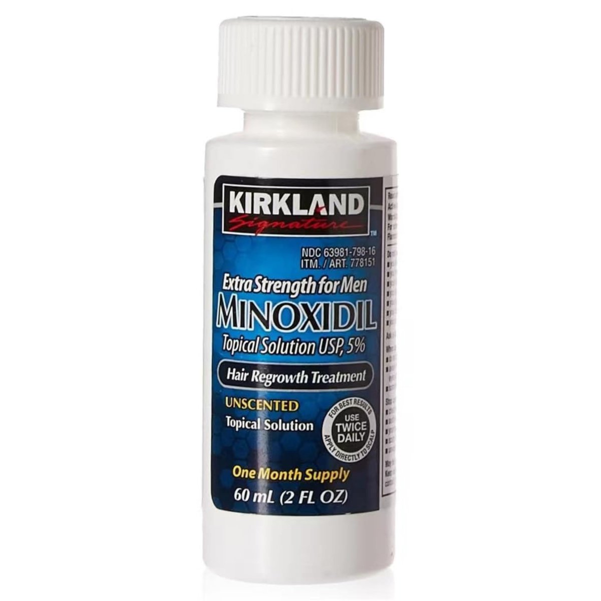 Kirkland Signature Minoxidil for Men 5% Extra Strength Hair Regrowth, 1 Month Supply - görsel 2