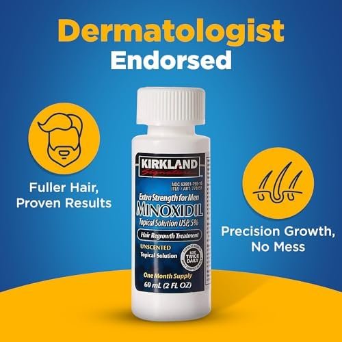 Kirkland Signature Minoxidil for Men 5% Extra Strength Hair Regrowth, 1 Month Supply - görsel 6