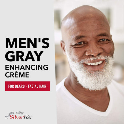 Godefroy Silver Fox Men's Silver and Gray Beard Brightener for Ethnic Hair Types, 4 oz Avelisse