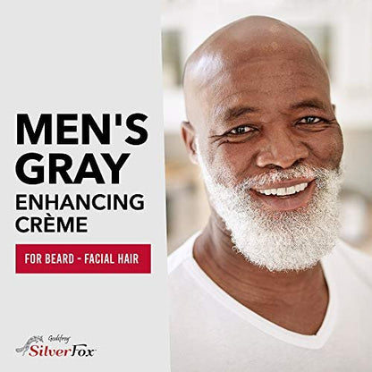 Godefroy Silver Fox Men's Silver and Gray Beard Brightener for Ethnic Hair Types, 4 oz Avelisse