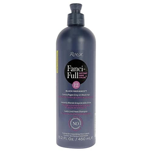Roux Fanci-Full Rinse Instant Hair Color - 12 Black Radiance, 15.2 oz - görsel 1