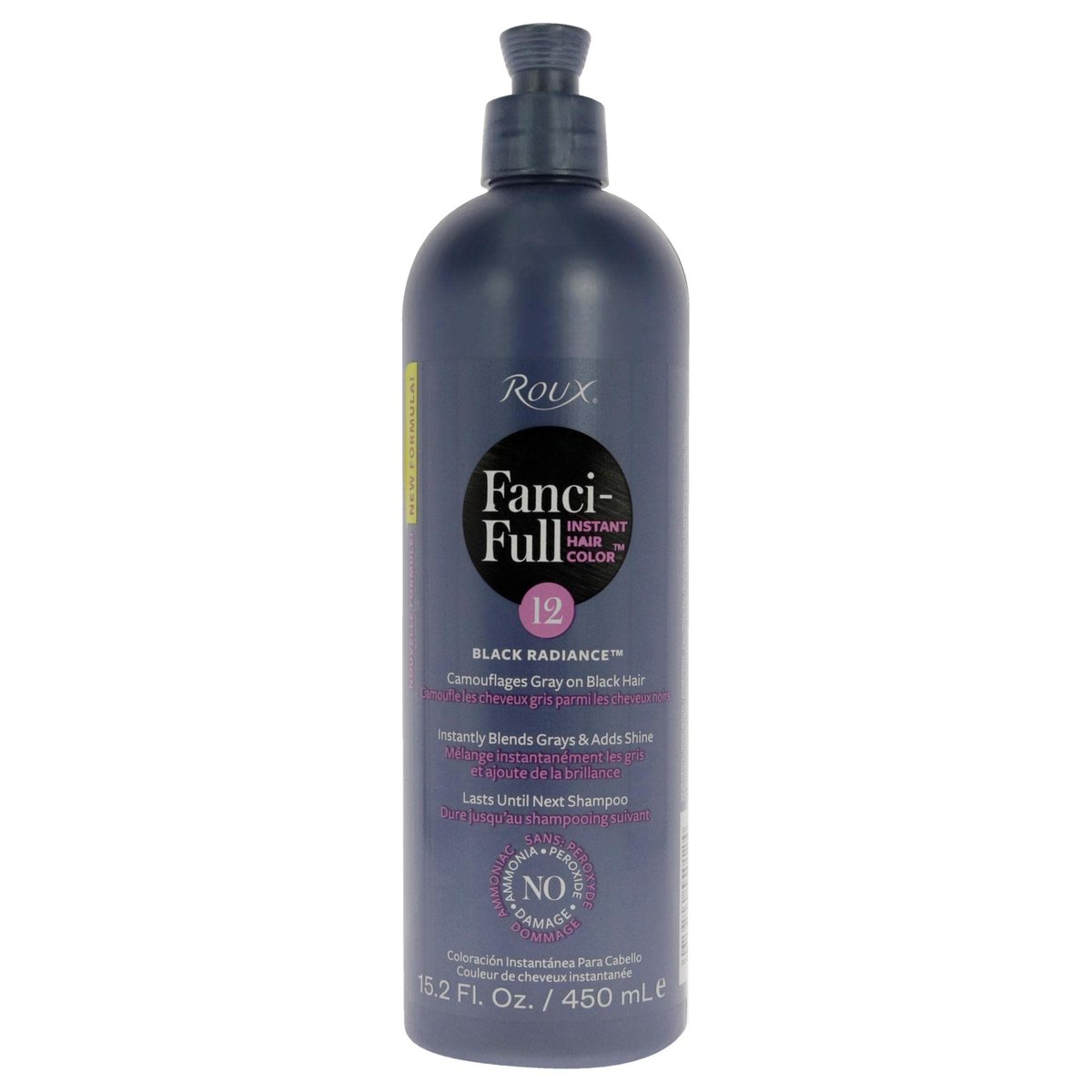 Roux Fanci-Full Rinse Instant Hair Color - 12 Black Radiance, 15.2 oz - görsel 2