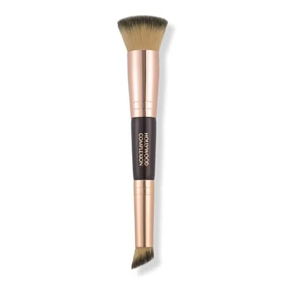 Charlotte Tilbury Hollywood Complexion & Foundation Brush - 2-in-1 Contour & Foundation Makeup Brush with No-Shed Synthetic Fibers Avelisse