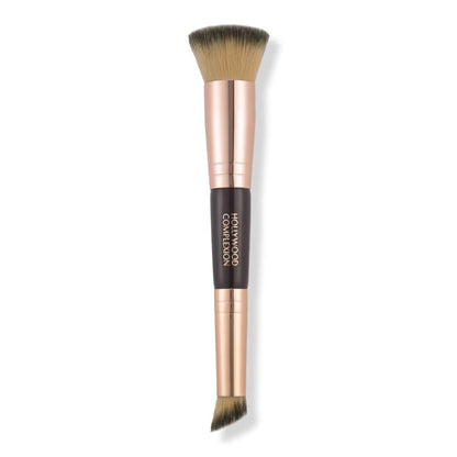Charlotte Tilbury Hollywood Complexion & Foundation Brush - 2-in-1 Contour & Foundation Makeup Brush with No-Shed Synthetic Fibers Avelisse