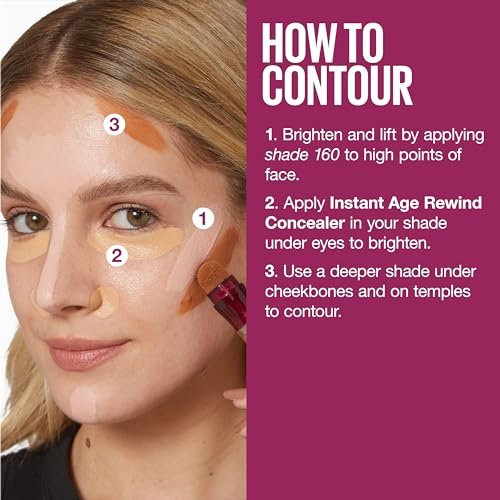 Maybelline Instant Age Rewind Eraser Dark Circles Treatment Multi-Use Concealer - 141 - 0.2 Fl Oz - görsel 13