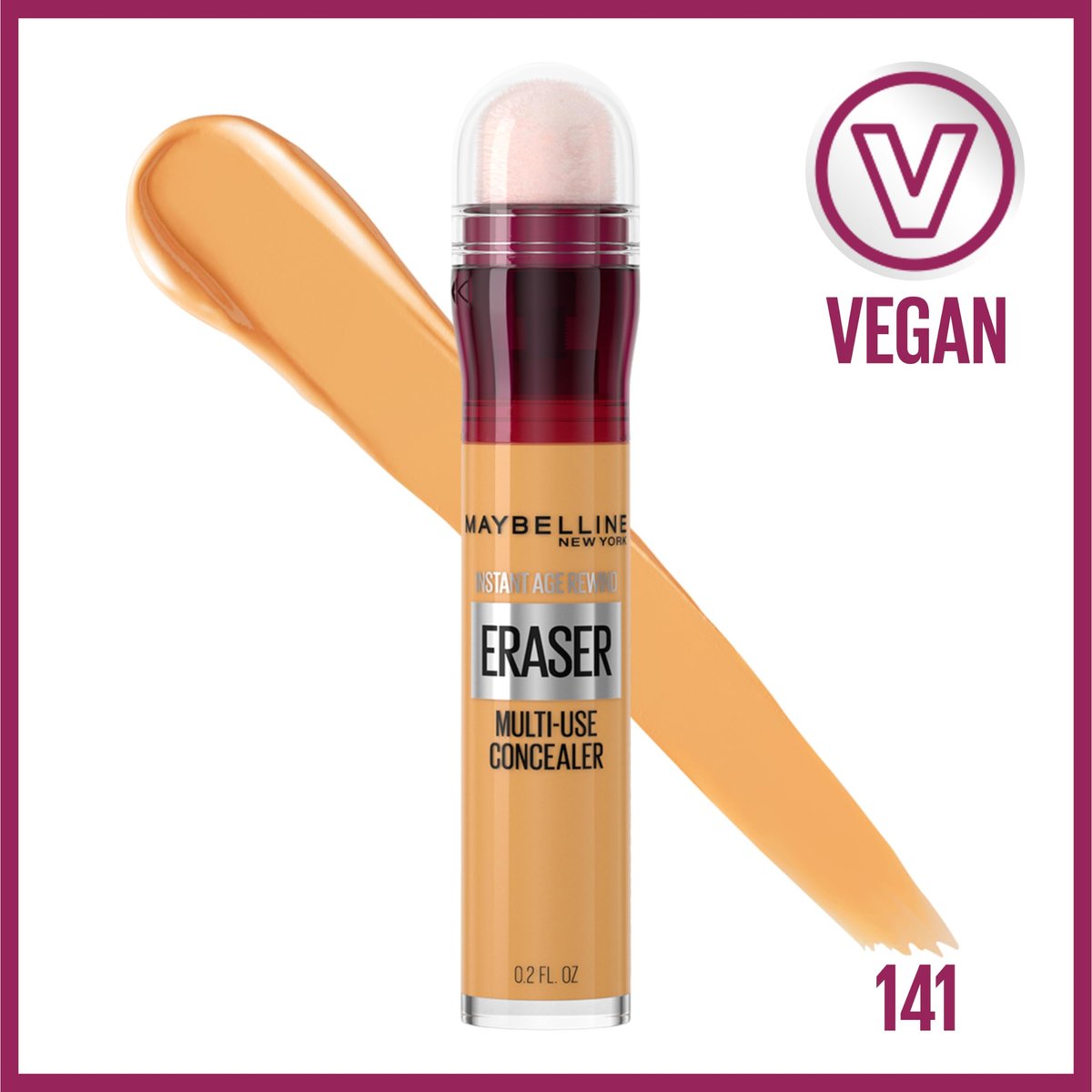 Maybelline Instant Age Rewind Eraser Dark Circles Treatment Multi-Use Concealer - 141 - 0.2 Fl Oz - görsel 4