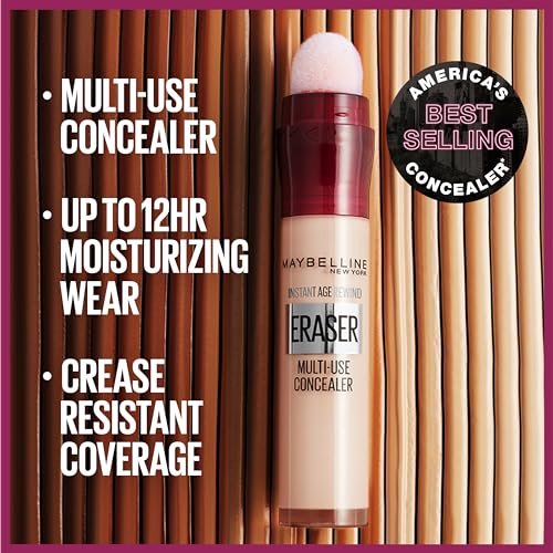 Maybelline Instant Age Rewind Eraser Dark Circles Treatment Multi-Use Concealer - 141 - 0.2 Fl Oz - görsel 7