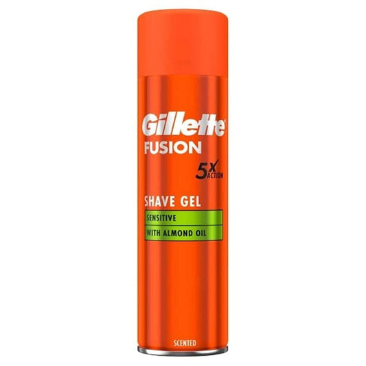 Gillette Fusion5 Ultra Sensitive Men's Shaving Gel 200 ml – Soothing Shave for Sensitive Skin Avelisse