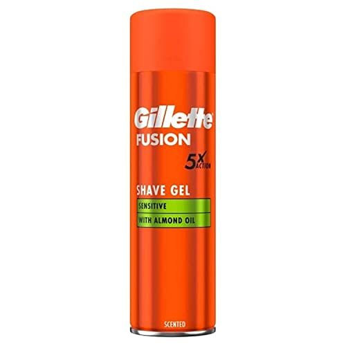 Gillette Fusion5 Ultra Sensitive Men's Shaving Gel 200 ml – Soothing Shave for Sensitive Skin Avelisse