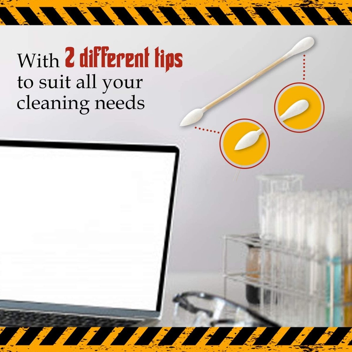 Glob Mops XL Cotton Swabs 2.0 - Large Cotton Swabs for Cleaning, Beauty, and Baby Care - görsel 7