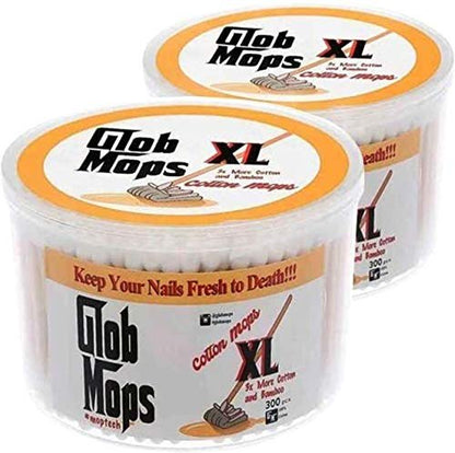 Glob Mops XL Cotton Swabs 2.0 - Large Cotton Swabs for Cleaning, Beauty, and Baby Care