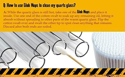 Glob Mops XL Cotton Swabs 2.0 - Large Cotton Swabs for Cleaning, Beauty, and Baby Care