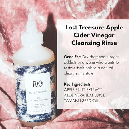 R+Co Lost Treasure Apple Cider Vinegar Cleansing Rinse - 6 oz / 177 ml Clarifying Shampoo Avelisse