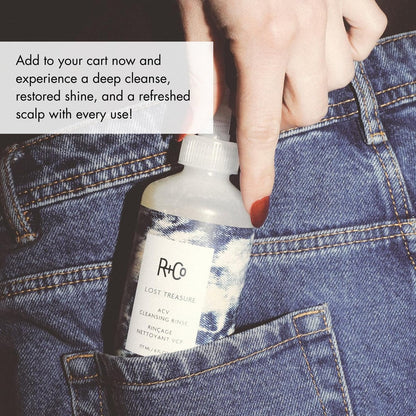 R+Co Lost Treasure Apple Cider Vinegar Cleansing Rinse - 6 oz / 177 ml Clarifying Shampoo Avelisse