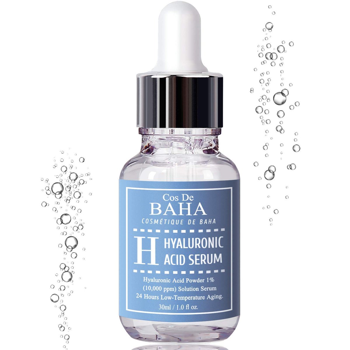 Cos De BAHA Hyaluronic Serum 1 Fl Oz – Pure Sodium Hyaluronate 10,000 ppm Hydrating Face Serum for Dry & Dehydrated Skin – Lightweight Fragrance-Free Korean Skincare Formula (30 ml) - görsel 15
