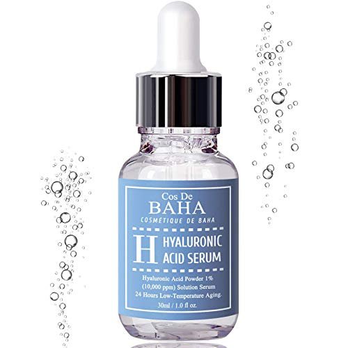 Cos De BAHA Hyaluronic Serum 1 Fl Oz – Pure Sodium Hyaluronate 10,000 ppm Hydrating Face Serum for Dry & Dehydrated Skin – Lightweight Fragrance-Free Korean Skincare Formula (30 ml) - görsel 16