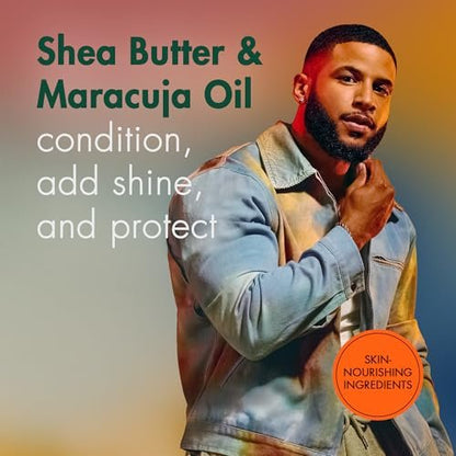 SheaMoisture Beard Kit for Men – 4 Piece Set with Beard Wash, Conditioning Beard Oil, Full Beard Detangler & Beard Balm, Shea Butter & Maracuja Oil Avelisse