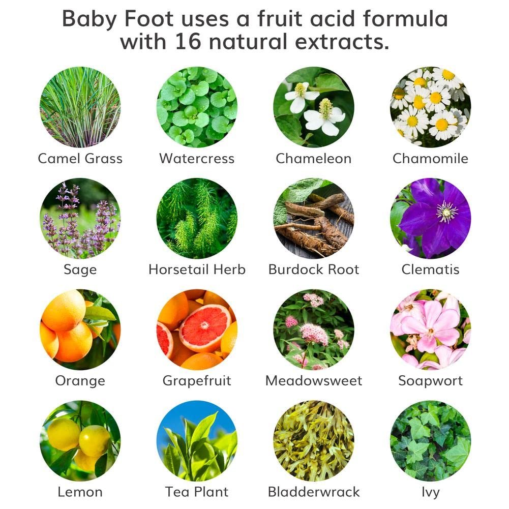 Baby Foot Original Foot Peel Exfoliator for Men – Mint Scented Foot Peel Mask, 2.7 Fl. Oz. Pair - görsel 5